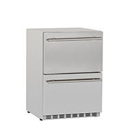 NOVO242DREF-Deluxe-Outdoor-Rated-fridge-2-double-drawer-stainless-steel-front-venting-UL-refrigerator-front-angle.jpg