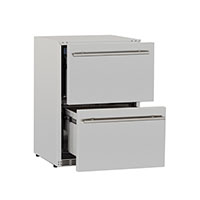 NOVO242DREF-Deluxe-Outdoor-Rated-fridge-2-double-drawer-stainless-steel-front-venting-UL-refrigerator-front-open.jpg