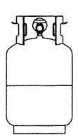 8.9" Diameter Standard Steel Portable Cylinder