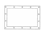 Miller Burner Plate Gasket 10-1/4" x 16" (20/pk)