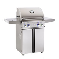 24" LP Portable Grill with Rotisserie and Side Burner "L" Series (24PCL)