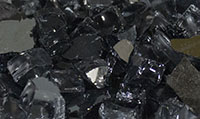 Ebony (Black) Reflective Fireglass (GR-BLACK)