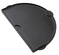 Half Moon Cast Iron Griddle, One Side is Grooved - One Side Smooth (1 per box) (PR360)