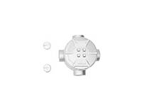 Red DOT 5-Port Round Junction Box/Cover