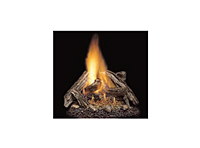 24"/30"/36" Split River Oak 7-Piece Refractory Log Set with Burned-Out Areas