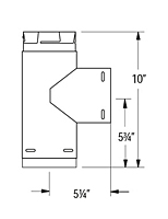 Single Tee with Clean-Out Tee Cap - 2