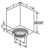 Square Ceiling Support Box - 2