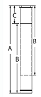 DuraBlack Telescoping Length with Trim - 2