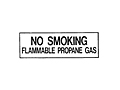 9" x 27" Decal-with Flammable Propane Gas