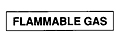 6" x 27" "Flammable Gas" Decal (4" letters)
