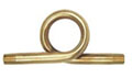 1/4" Straight Brass Steam Gauge Siphon Loop